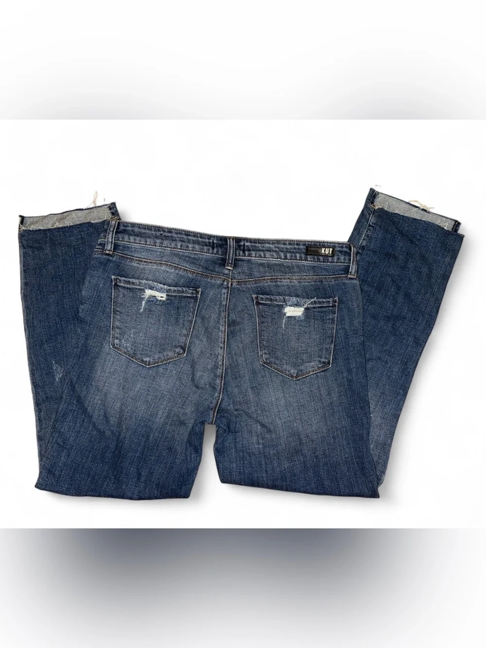 KUT from the Kloth Reese Ankle Straight Leg Jeans Size 12